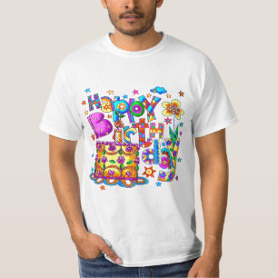 A Happy Birthday Cake t-shirt