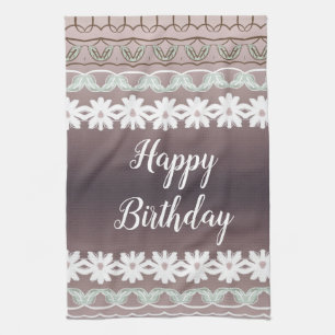 A Happy Birthday Kitchen Tea Towel