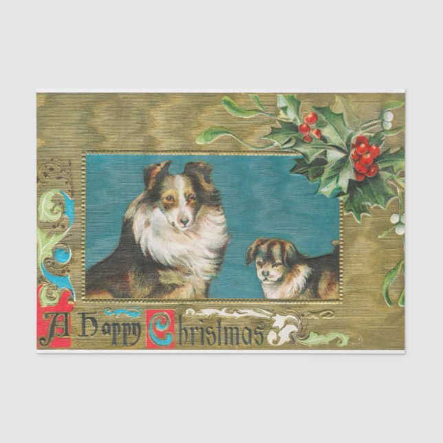 A Happy Christmas Card, The Miriam and Ira Wallach Tissue Paper (Front)