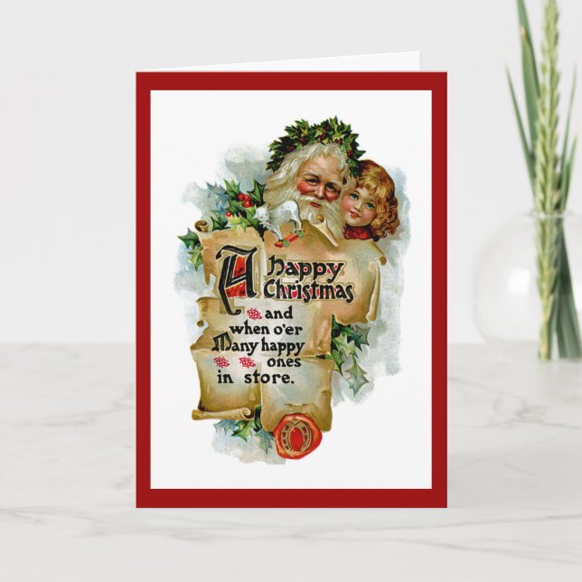 A Happy Christmas Holiday Card (Front)