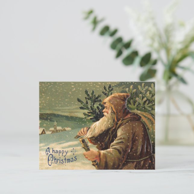 A Happy Christmas Postcard (Standing Front)