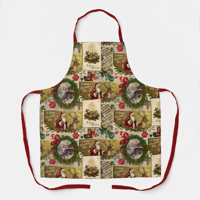 A Happy Christmas Tide Apron (Front)