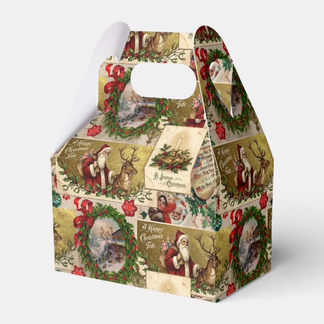 A Happy Christmas Tide Favour Box (Front Side)