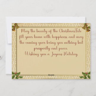 A Happy Christmas Tide Holiday Card