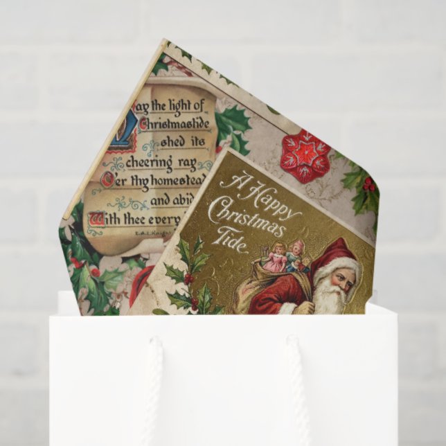 A Happy Christmas Tide Tissue Paper (Gift Bag)