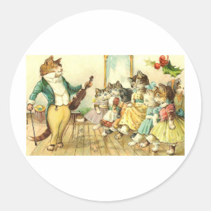 A Happy Christmas to You Classic Round Sticker