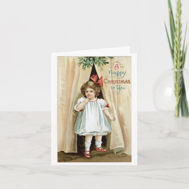 A Happy Christmas to You - Ellen Clapsaddle Holiday Card (Front)