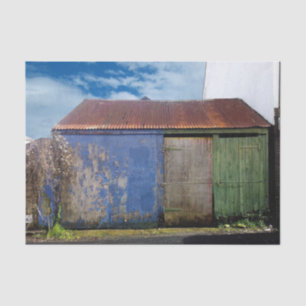 A Happy, Colourful Barn Tissue Paper