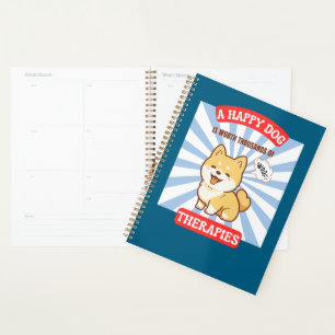 A Happy Dog Shiba cute dog Planner