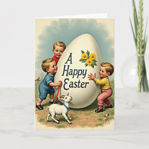 A Happy Easter Egg Kids Fun Card