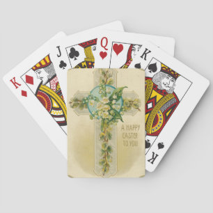 A Happy Easter to You - Antique Postcard,  Playing Cards