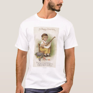 A Happy EasterBoy with Egg Shell Guitar T-Shirt
