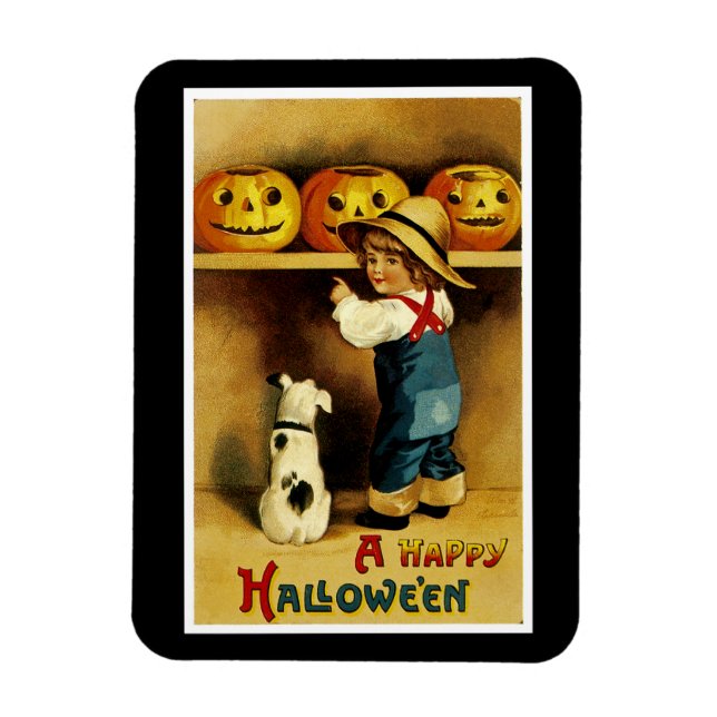 A Happy Halloween Magnet (Vertical)