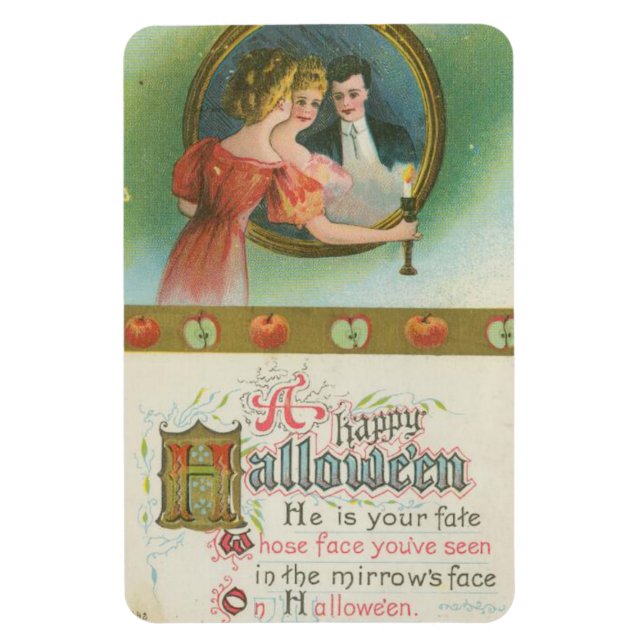 A Happy Halloween Mirrow's Fate Vintage Magnet (Vertical)