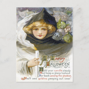 A Happy Hallowe'en Postcard