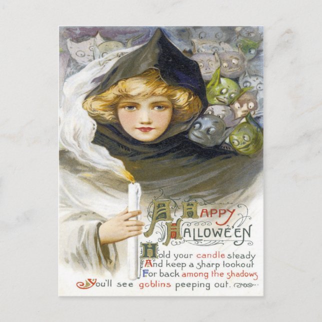 A Happy Hallowe'en Postcard (Front)