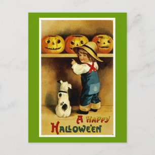 A Happy Halloween Postcard