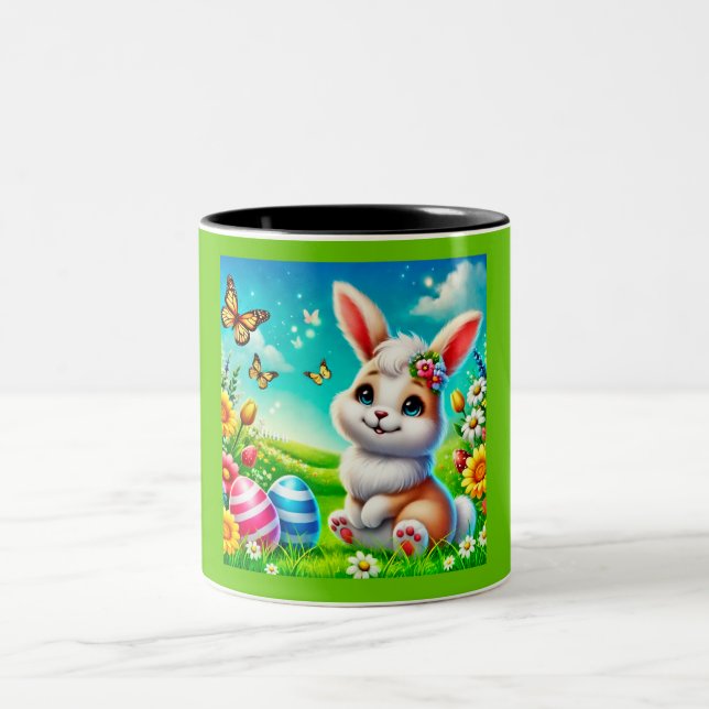 A happy hate Two-Tone coffee mug (Center)