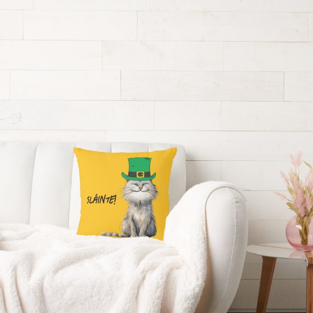 A happy Irish Cat Cushion (Couch)