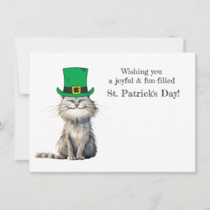 A happy Irish Cat Invitation