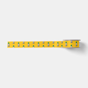 A happy Irish Cat Satin Ribbon