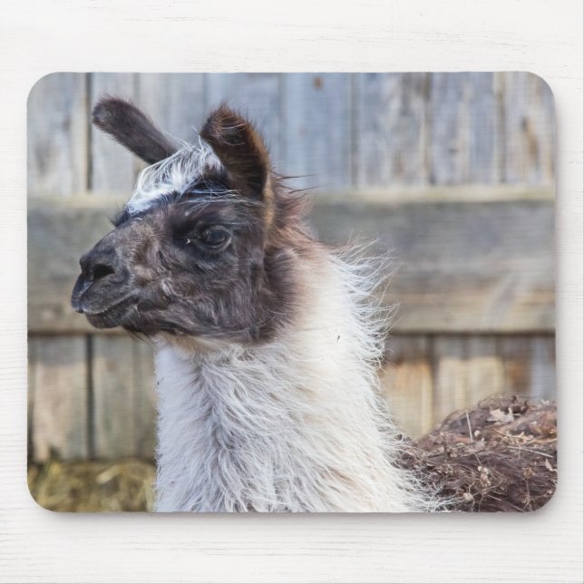 A Happy Llama Mouse Mat (Front)