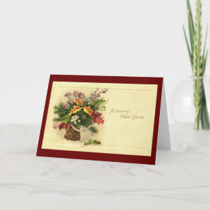 A Happy New Year 1924 Vintage Holiday Card