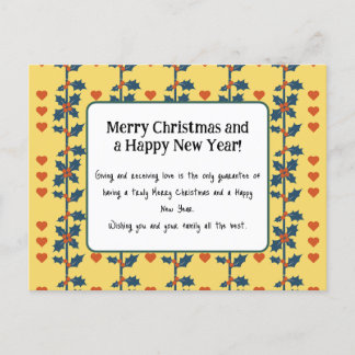 a Happy New year card yellow v6/6