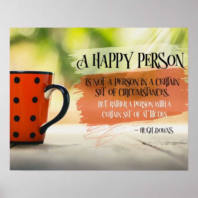 A Happy Person Inspirational Poster (Front)