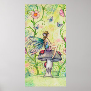 A Happy Place Fairy and Ladybugs Poster 26 x 52