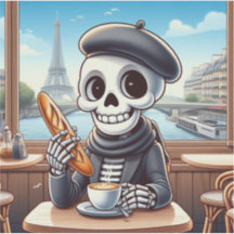 A happy skeleton in Paris