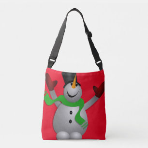 A Happy Snowman Crossbody Bag