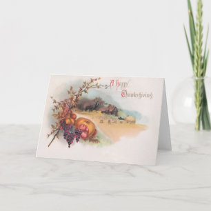 A Happy Thanksgiving Greeting Card