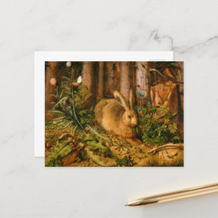 A Hare in the Forest by Hans Hoffmann Postcard