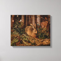 A Hare in the Forest - Hoffman - Vintage Art