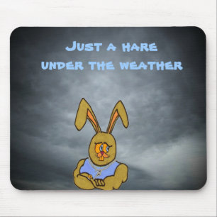 A hare under the weather mouse mat