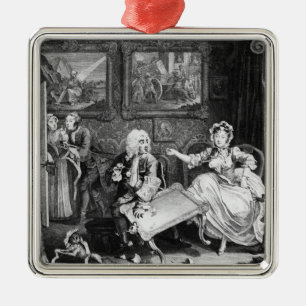 A Harlot's Progress, plate II, Quarrels Metal Tree Decoration