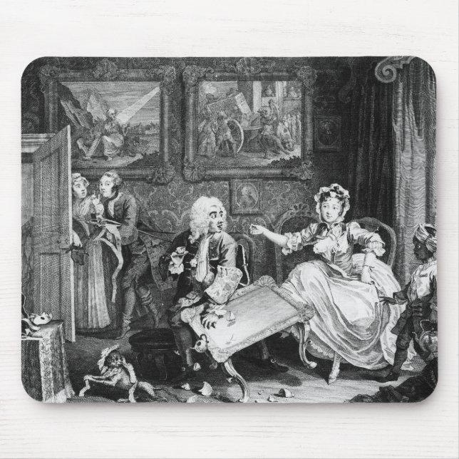 A Harlot's Progress, plate II, Quarrels Mouse Mat (Front)