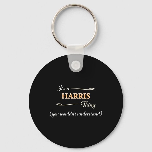 A Harris Thing Kamala Harris 2024 Election Anti Tr Key Ring (Front)