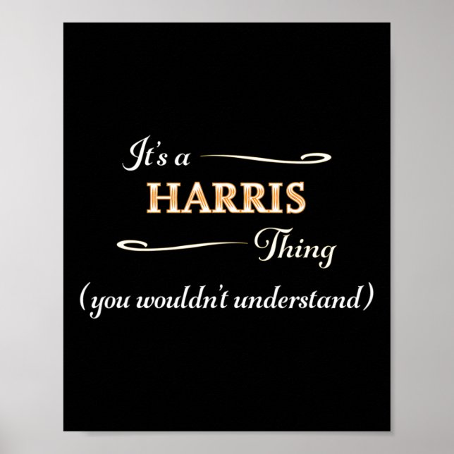 A Harris Thing Kamala Harris 2024 Election Anti Tr Poster (Front)