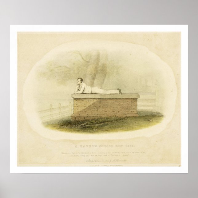 A Harrow School Boy (1805) - Lord Byron (1788-1824 Poster (Front)