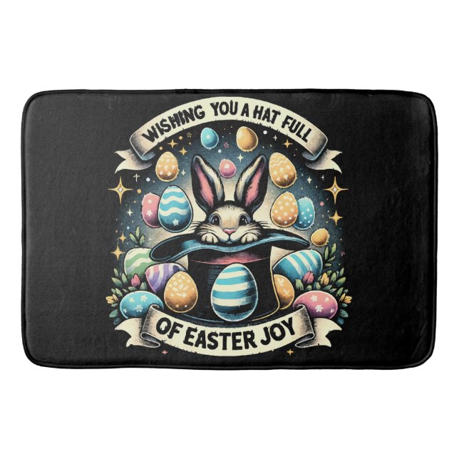 A Hat full of Easter Joy Bath Mat (Front)