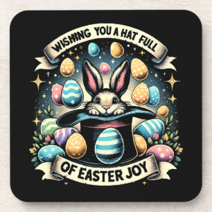 A Hat full of Easter Joy Coaster