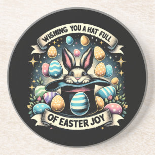 A Hat full of Easter Joy Coaster
