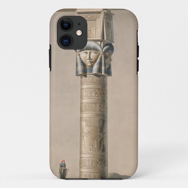 A Hathor headed pillar at Dendarah, illustration ' Case-Mate iPhone Case (Back)