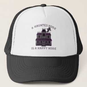 A Haunted Home is a Happy Home Cross Stich Trucker Hat