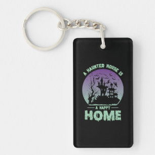 A Haunted House is a Happy Home Key Ring
