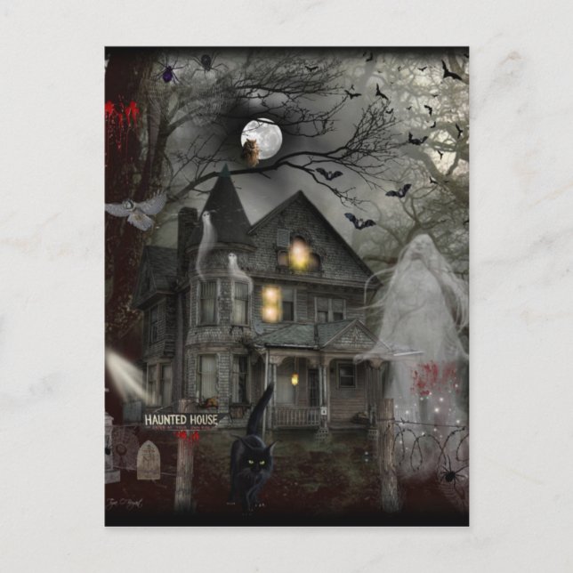 A Haunted Tale Postcard (Front)