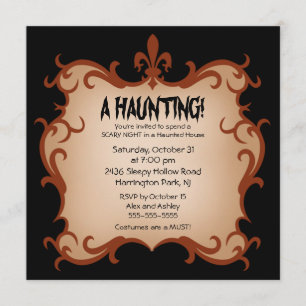 A Haunting Halloween Party Invitation