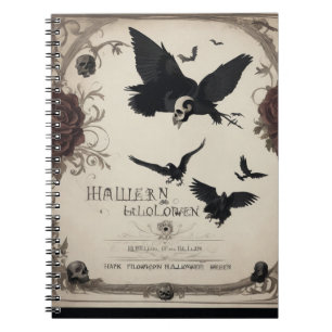 A Hauntingly Beautiful Notebook Vintage Halloween